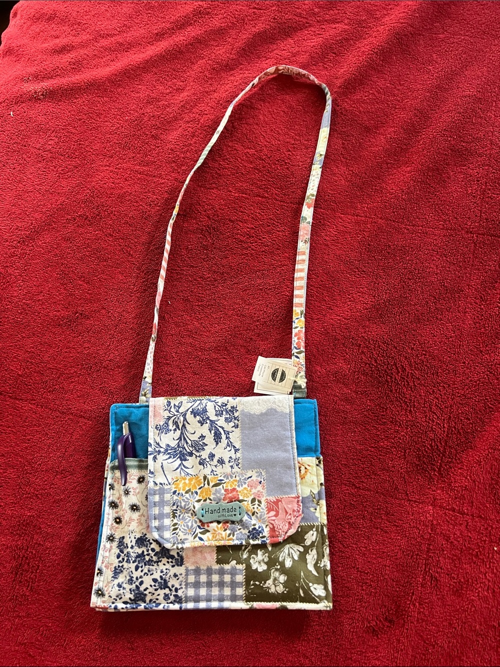Handmade Patchwork Crossbody Bag in Multicolor